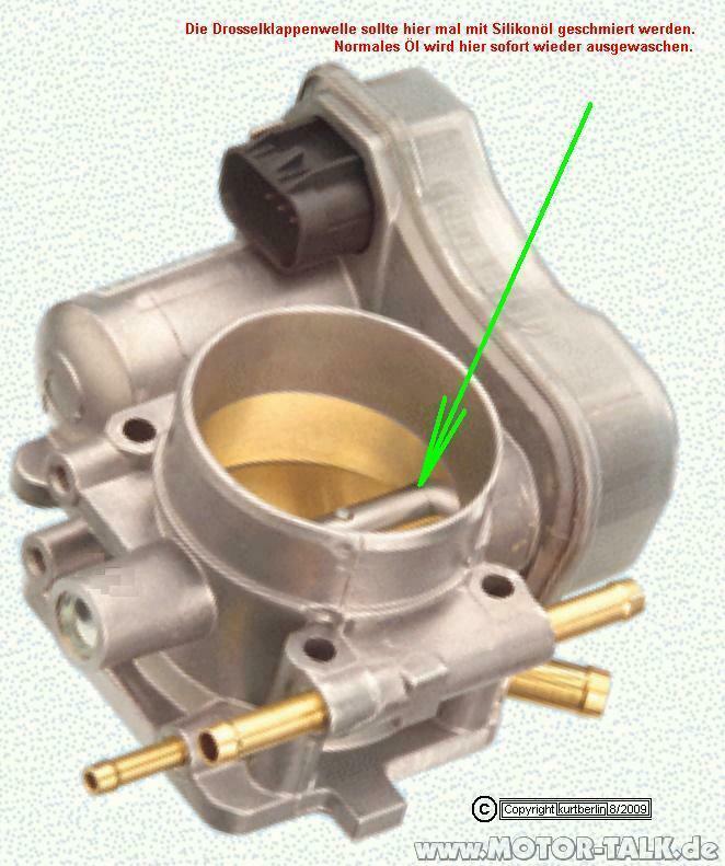 Suche Anleitung -> Reinigung der Drosselklappe Omega B