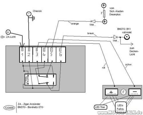 Led-fussraum-schaltung