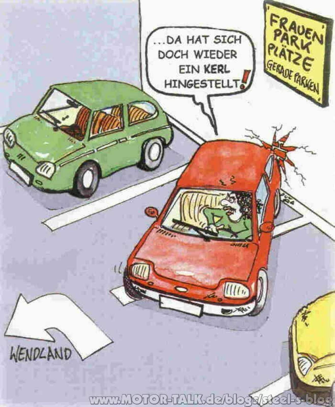 Frauenparkplatz Frauen und Einparken alles Vorurteile? Steel´s