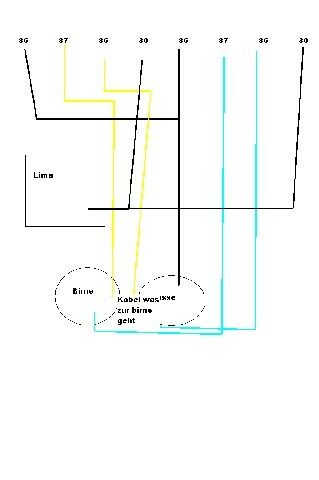 Audi 80 T89 Scheinwerfer über Relais