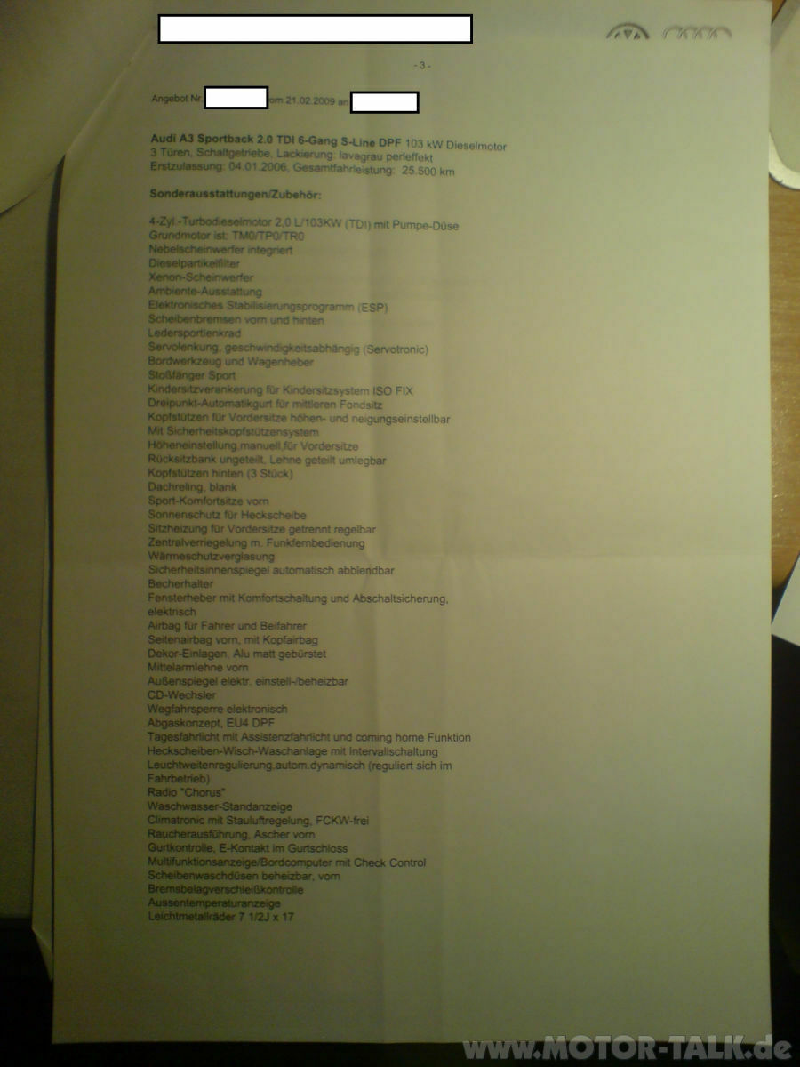 Audi Vario Kredit vorzeitig beenden?