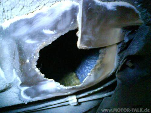 Unterbodenschutz entfernt