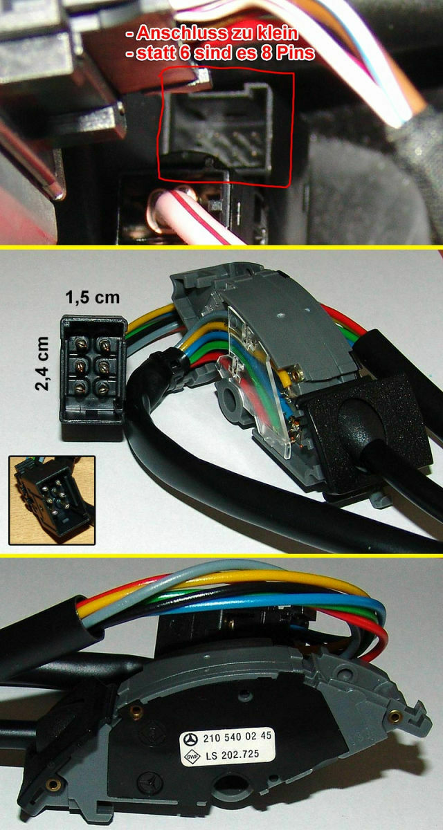 Tempomat Belegungsplan Stecker und Fragen zum SG Tempomat