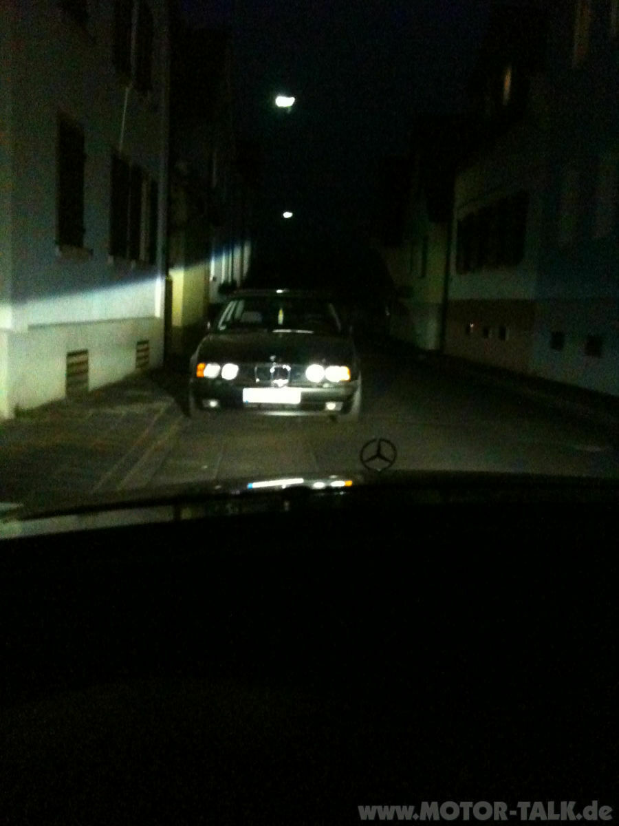 Himmel von Mühlheim (am Main) beleuchtet - Leuchtweitenregulierung