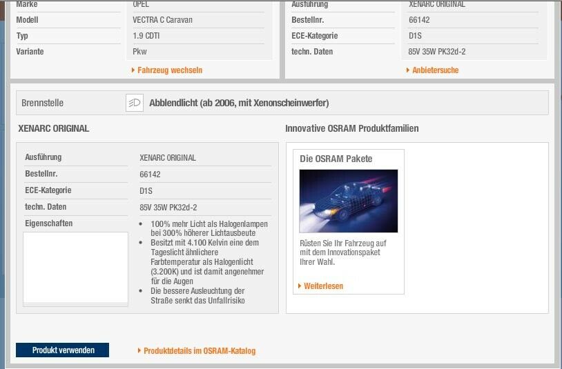 Xenon Brenner AFL / Facelift wechseln