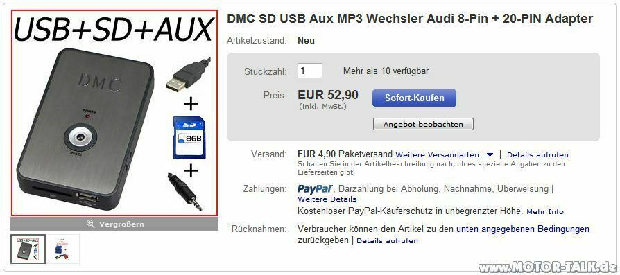 Audi Chorus II im Audi 80 B4 ABT