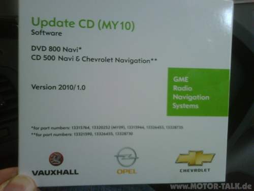 Navi Update CD