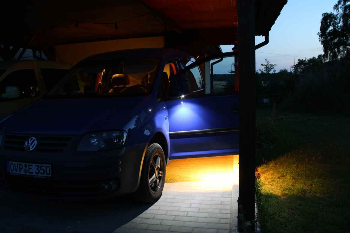 Caddy 3 Nachrüstung der Türwarnleuchten