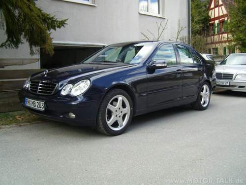 W203 mit Reifen 17" 45er im Profil