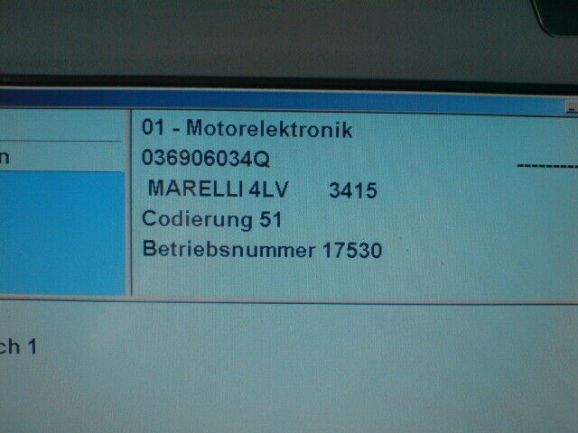 Gelbe Motorleuchte Audi A2 1.4 Liter Benziner Bj 12/2001