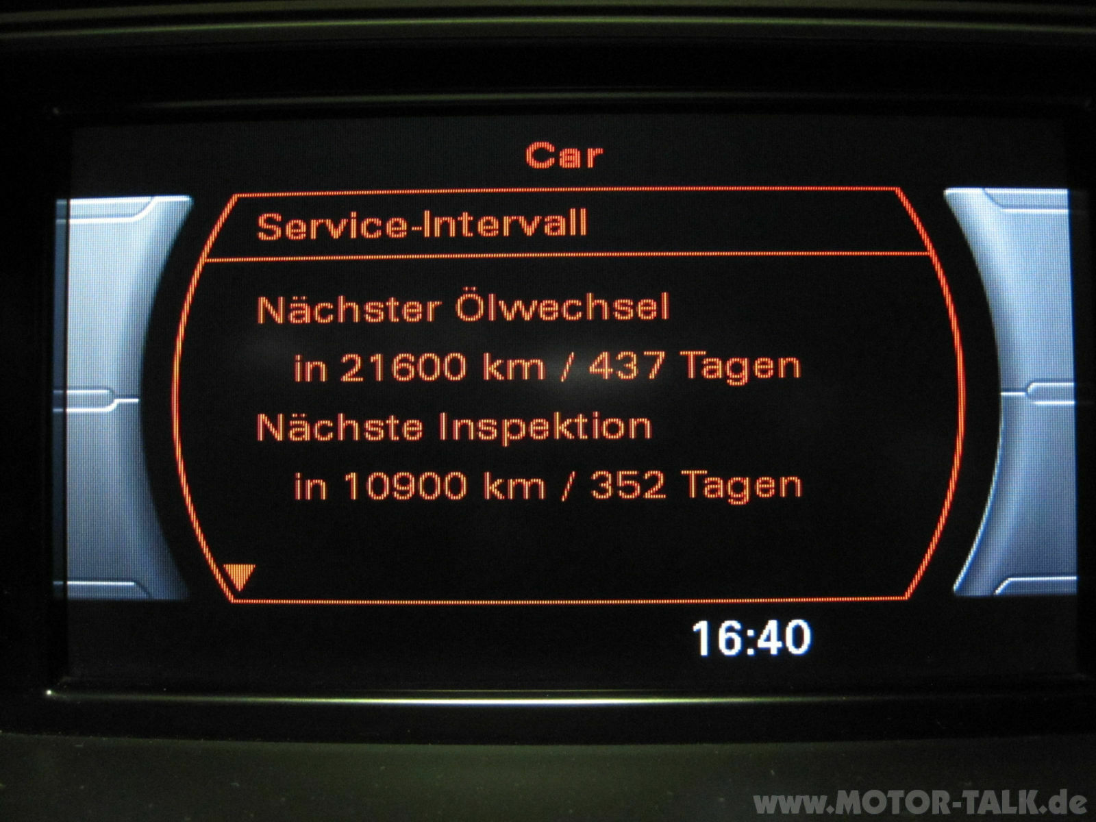 Serviceintervallanzeige A4 Avant 1.8 TFSI B8