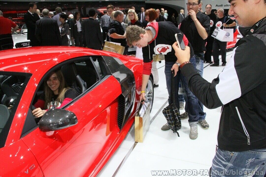 Auf dem Audi Stand der IAA 2011