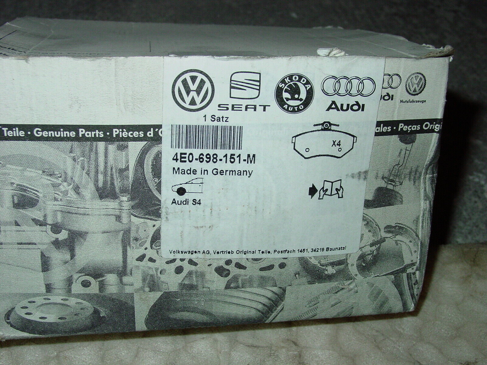 Welcher Hersteller orig. Audi Bremsbeläge?