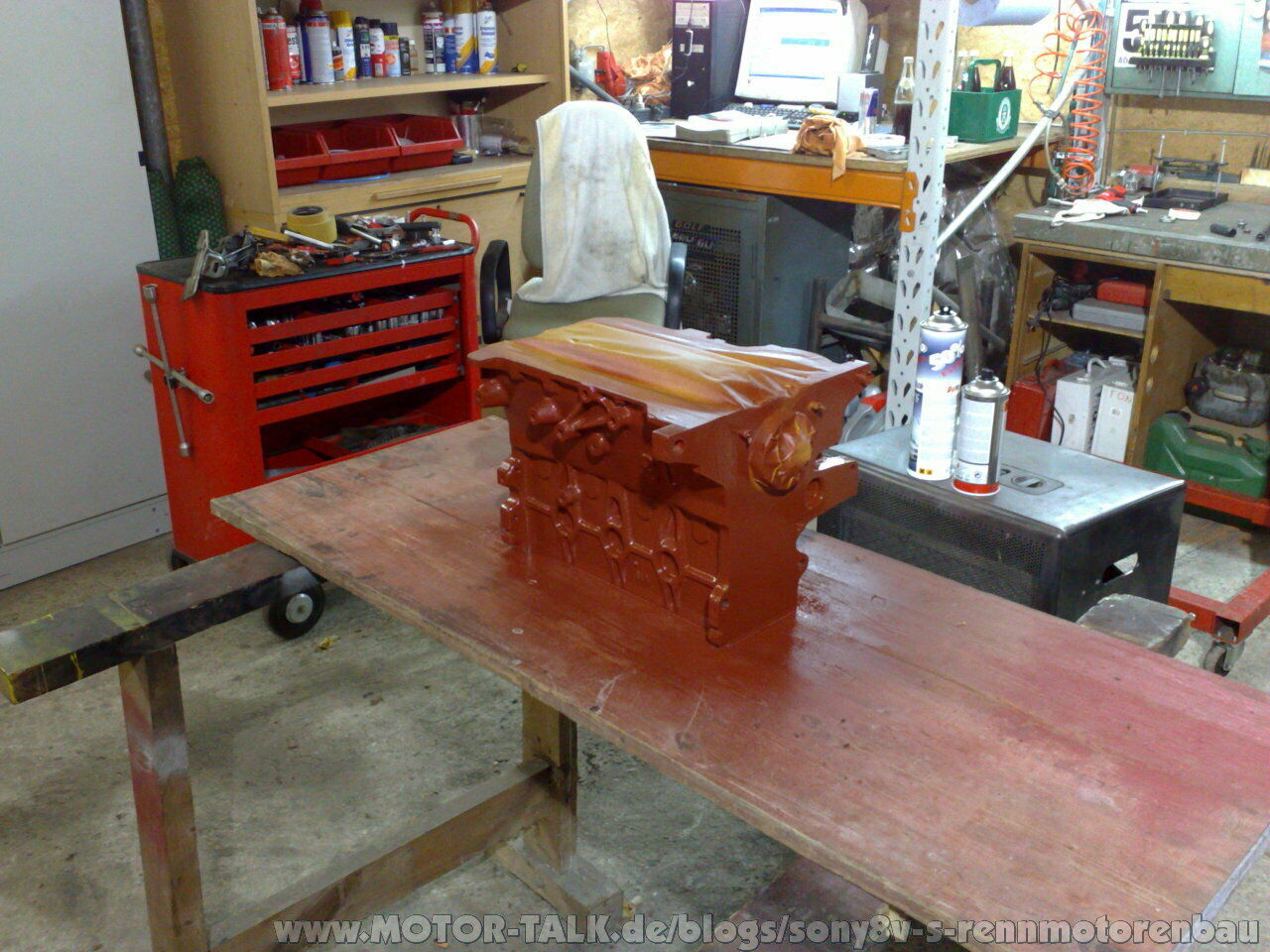 Aufbau eines 1,6 L Golf 1 GTI Rennmotor