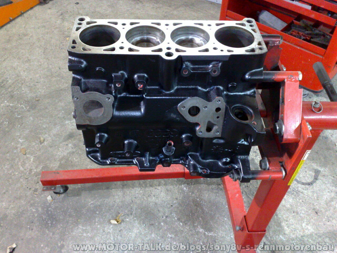 Aufbau eines 1,6 L Golf 1 GTI Rennmotor