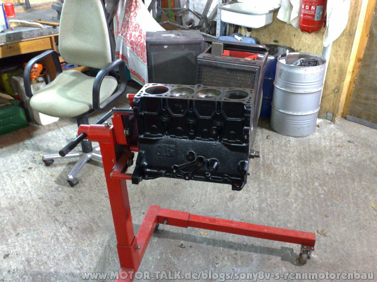 Aufbau eines 1,6 L Golf 1 GTI Rennmotor