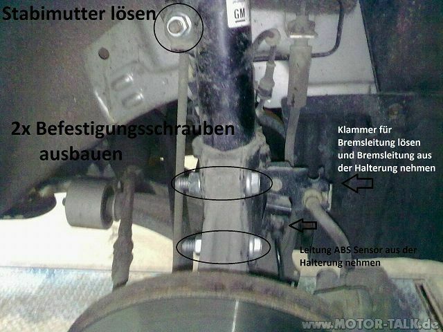 Domlager beim Vectra C wechseln