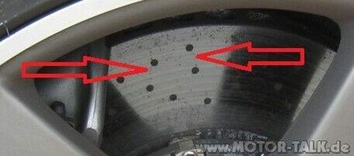 Risse in Bremsscheiben