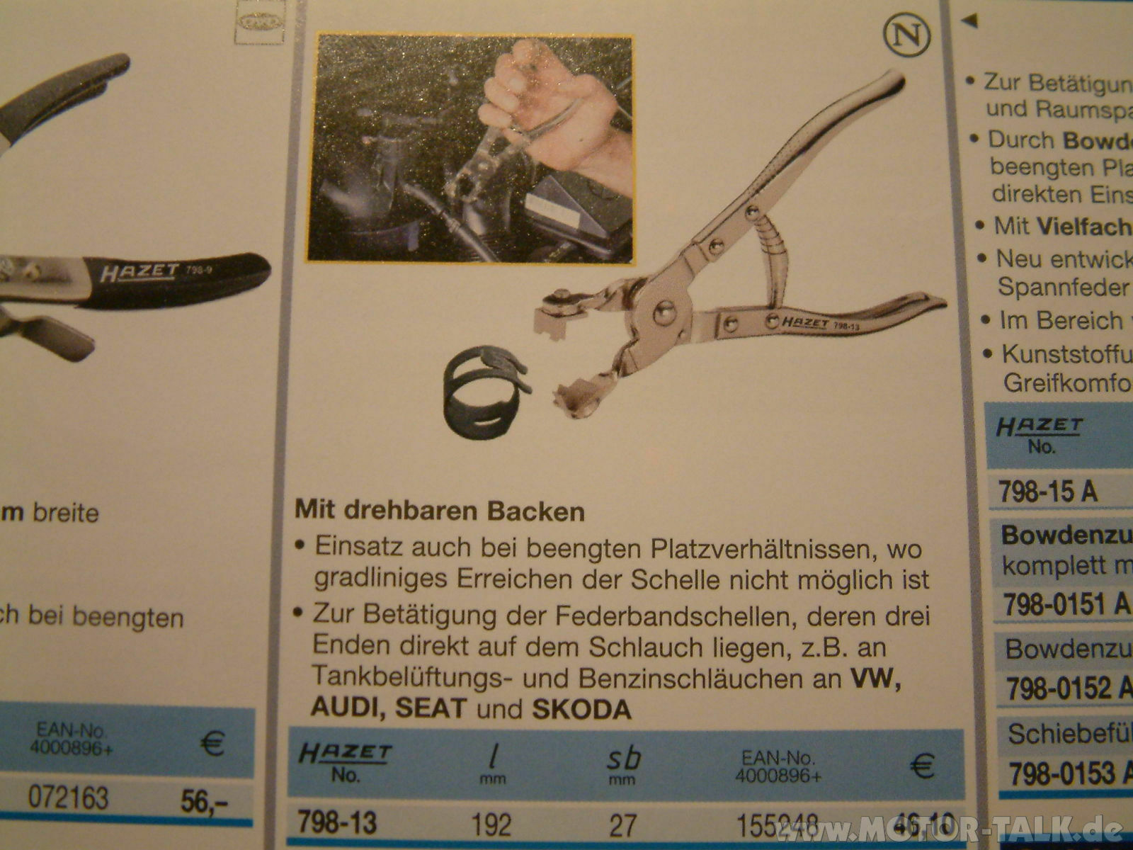 Nützliches Werkzeug für den Golf / Jetta 1 + 2