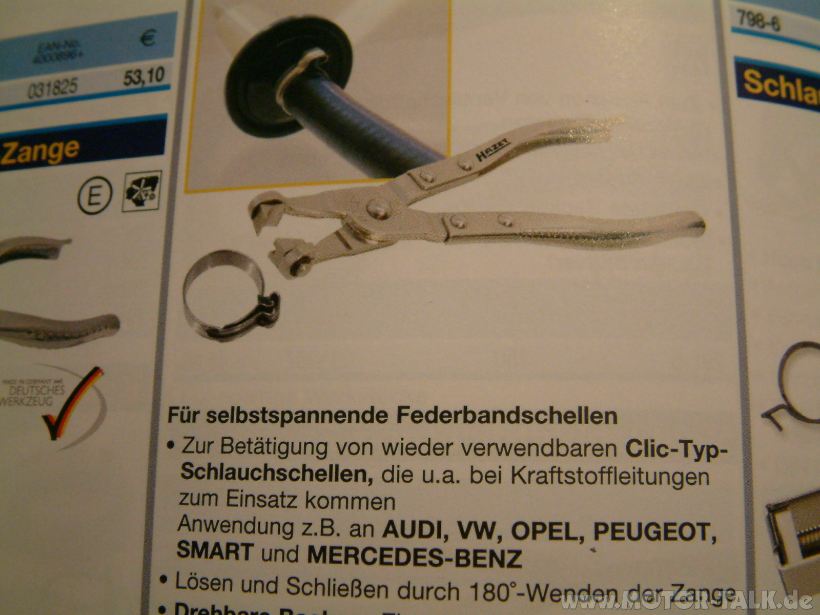 Nützliches Werkzeug für den Golf / Jetta 1 + 2