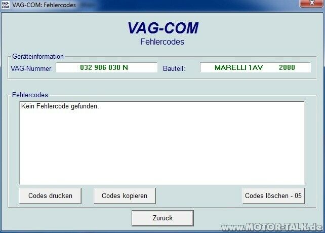Drehzahlschwankungen 1,6L AEE -> Problem hartnäckig