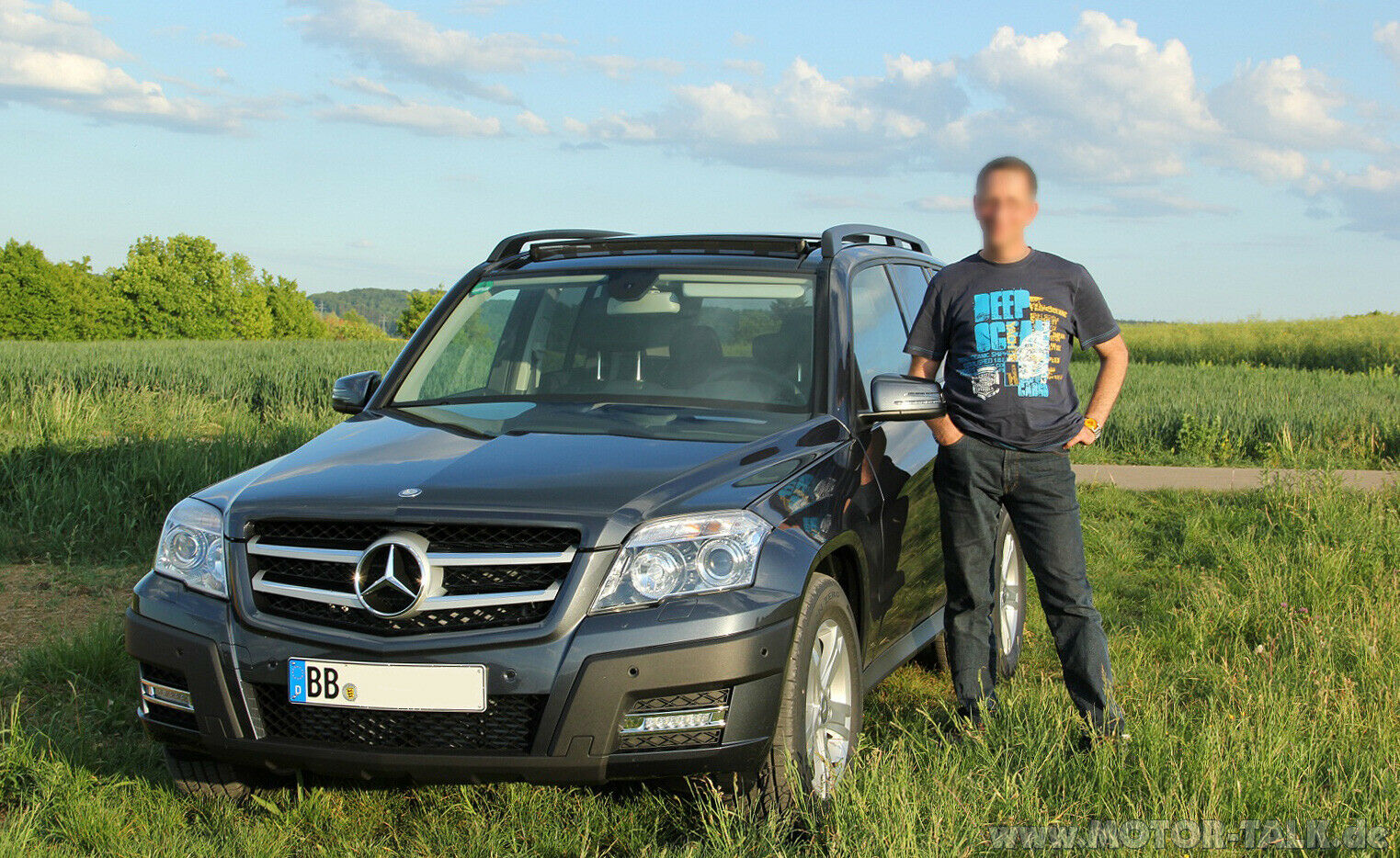 1,2,3, Meiner! Ein weiterer breit grinsender GLK Fahrer.