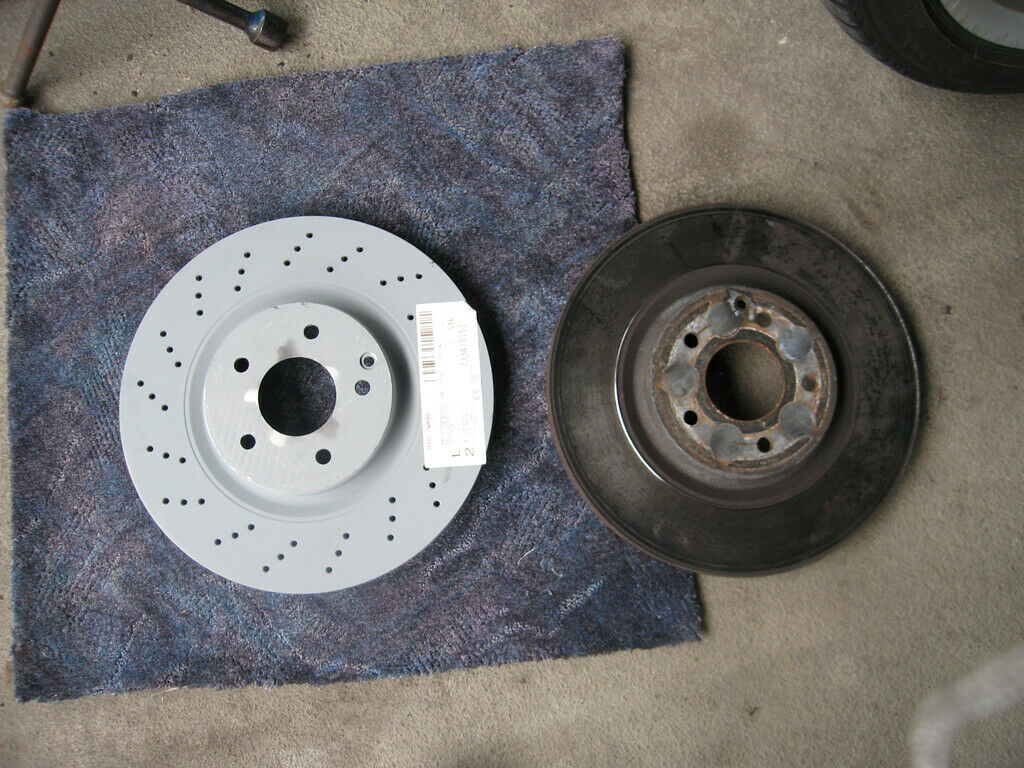 320CDI Bremse komplett + wechsel auf gelochte Scheiben(original)