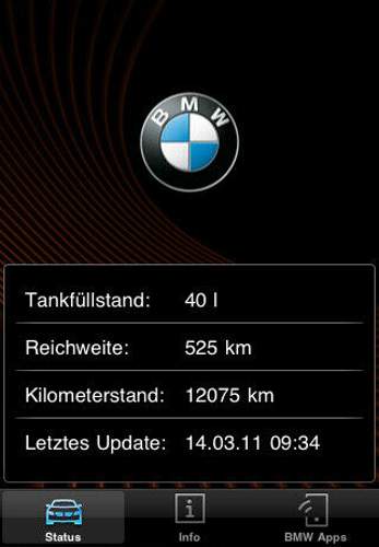 BMW Reichweitenanzeige
