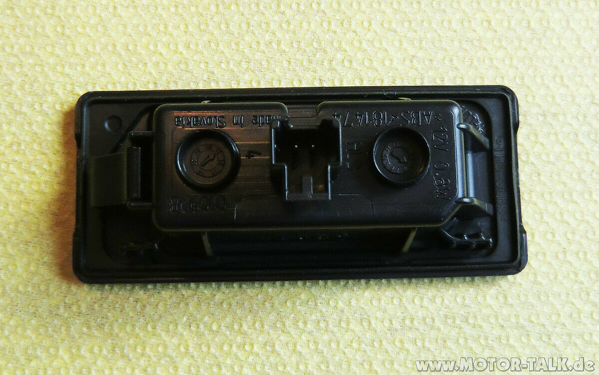 Die original Audi LED Kennzeichenleuchte ist da!