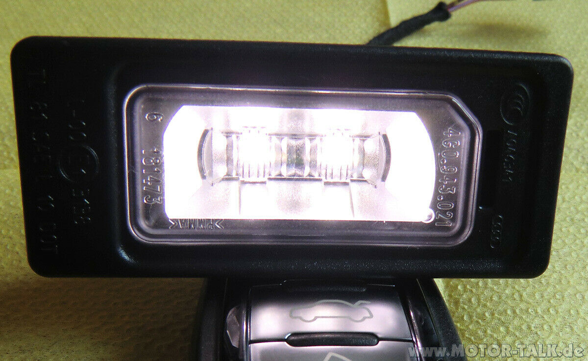 Die original Audi LED Kennzeichenleuchte ist da!