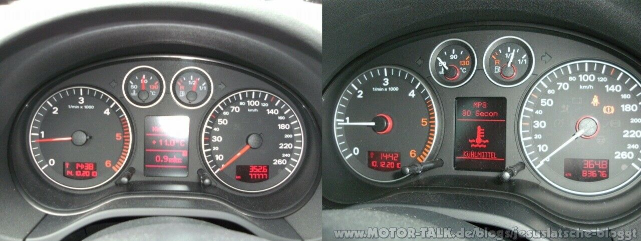 Zeiger im Kombiinstrument ändern