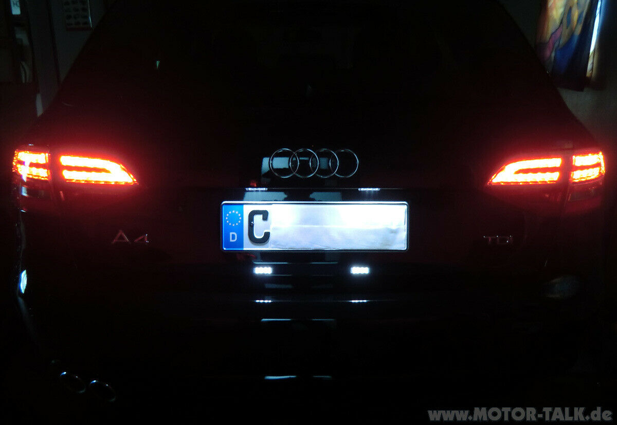 Die original Audi LED Kennzeichenleuchte ist da!