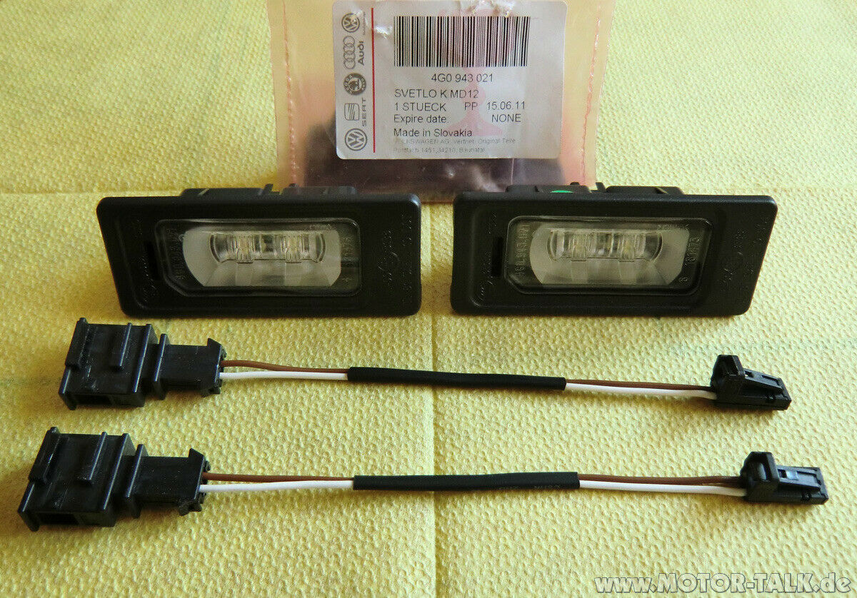 Die original Audi LED Kennzeichenleuchte ist da!