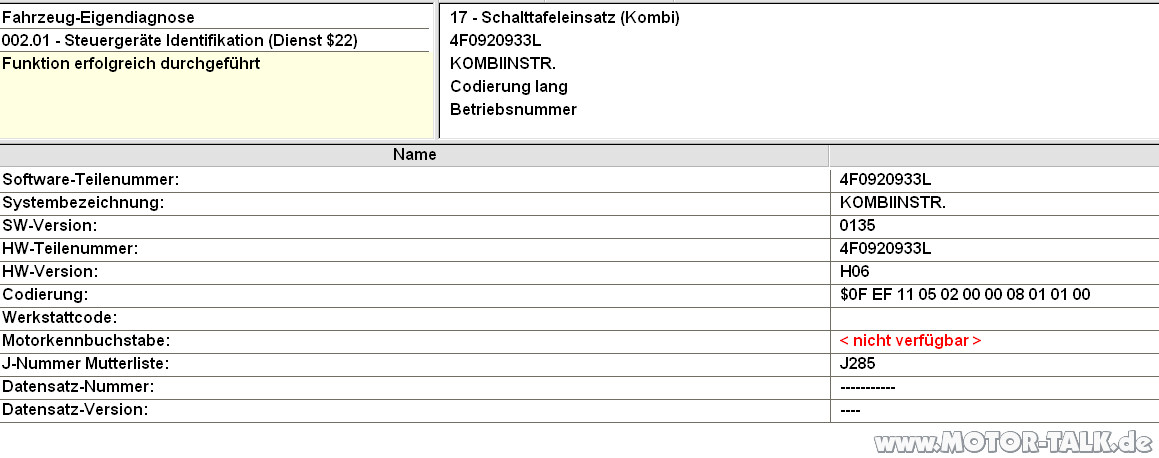 Facelift Kombiinstrument im VFL eingebaut!