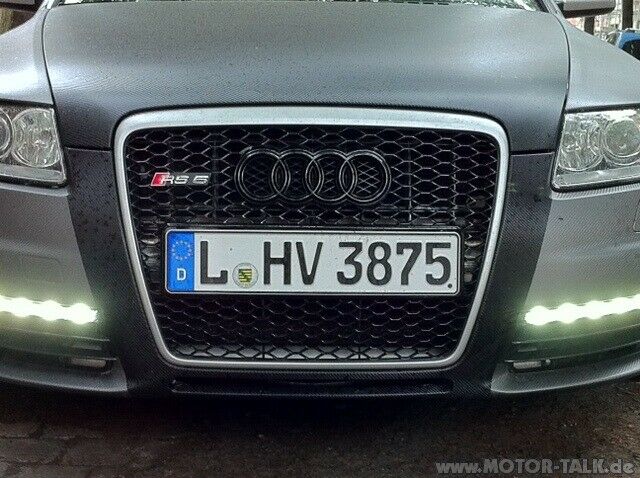 Audi A6 4F Vollfolierung Anthrazit / Schawarz Carbon