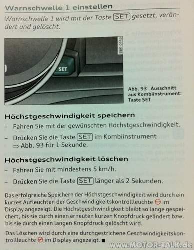 Warnschwelle Berschritten Audi