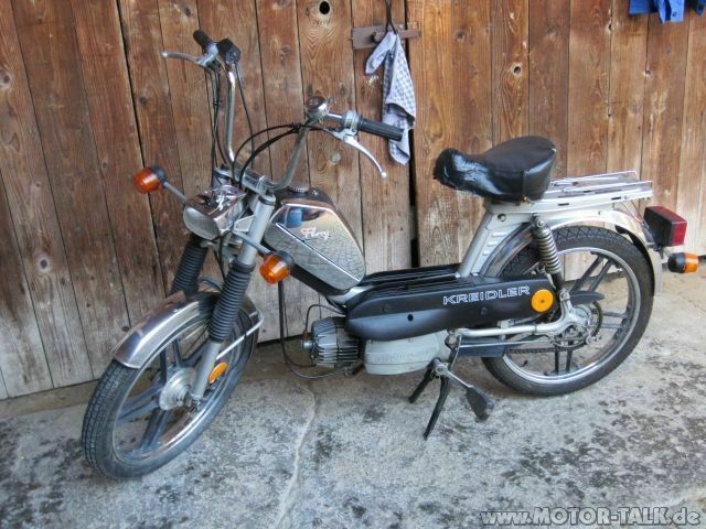 Mofa Kreidler Flory mit liegendem Zylinder