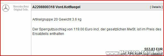 Rost beim W220 der Zweite