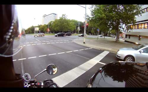 Bloeder-motorradfahrer