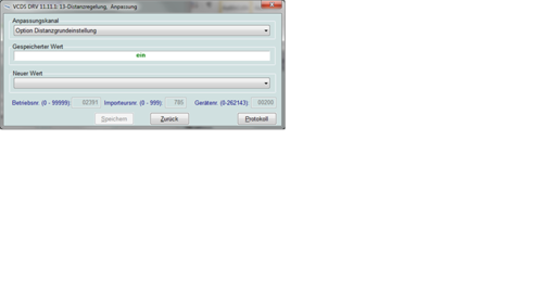 Vcds-distance-grundeinstellung