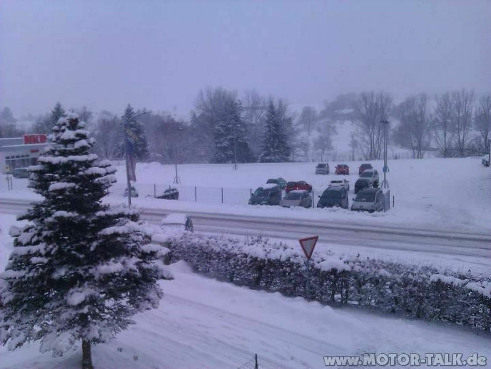 Schnee im Odenwald, 20.12.2011