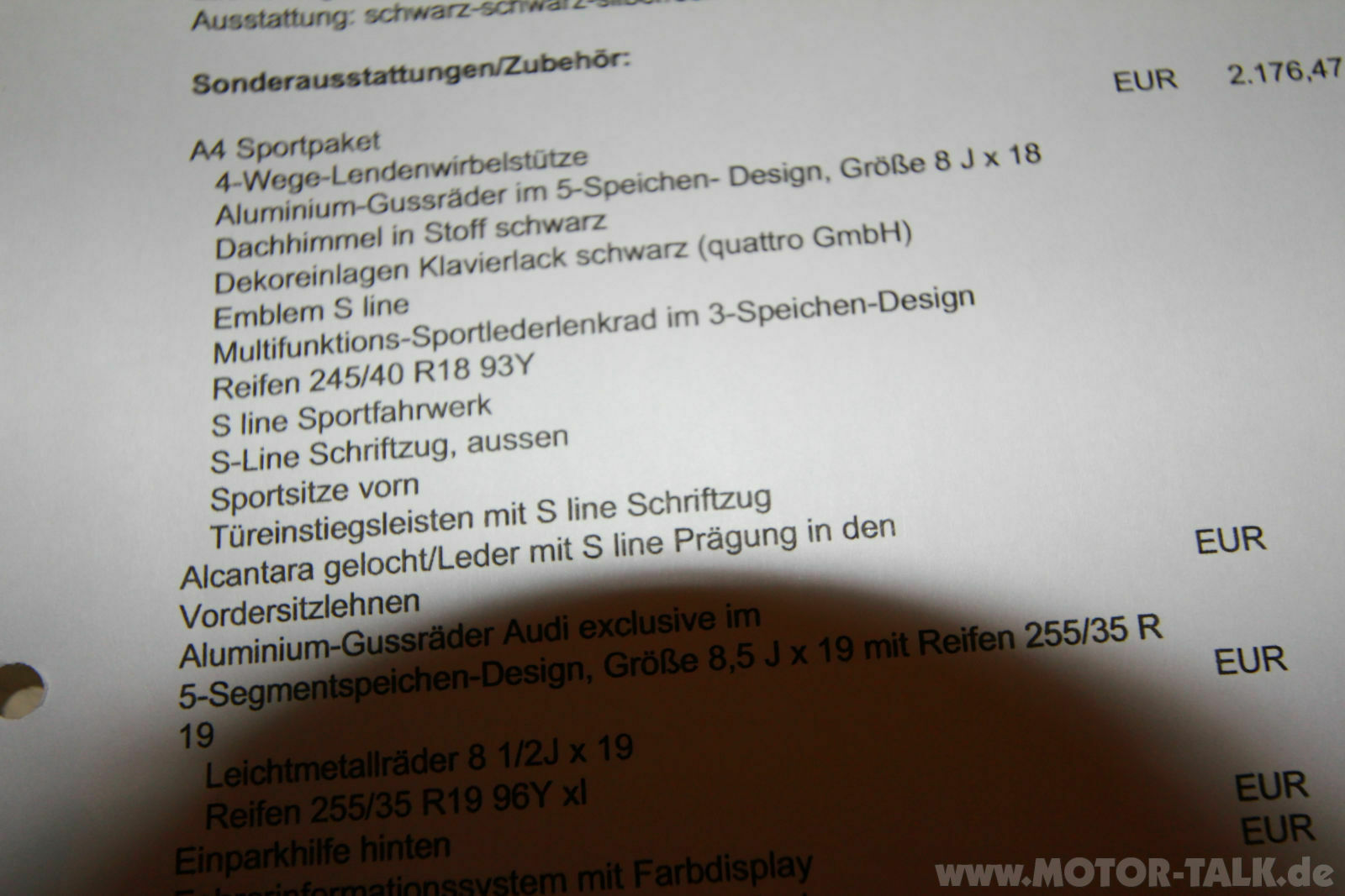 A4 8K FL Bestelldatum Lieferdatum Übersicht