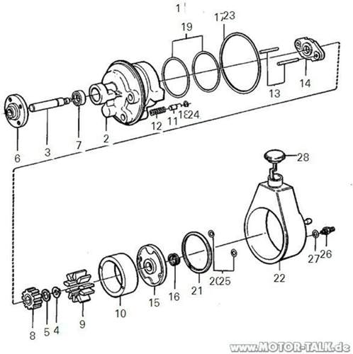 Servopumpe-oelbehaelter