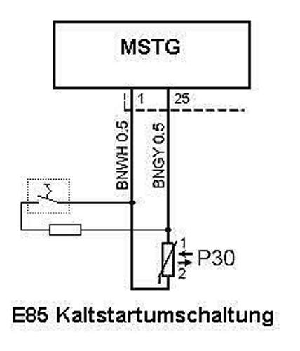 E85-kaltstarthilfe