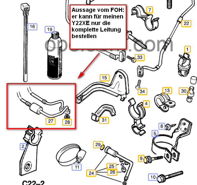 Omega B - Klima-Füllventil, ... hat der FOH etwa recht?