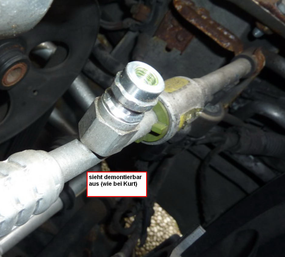 Omega B - Klima-Füllventil, ... hat der FOH etwa recht?