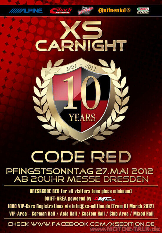 XS car night dresden