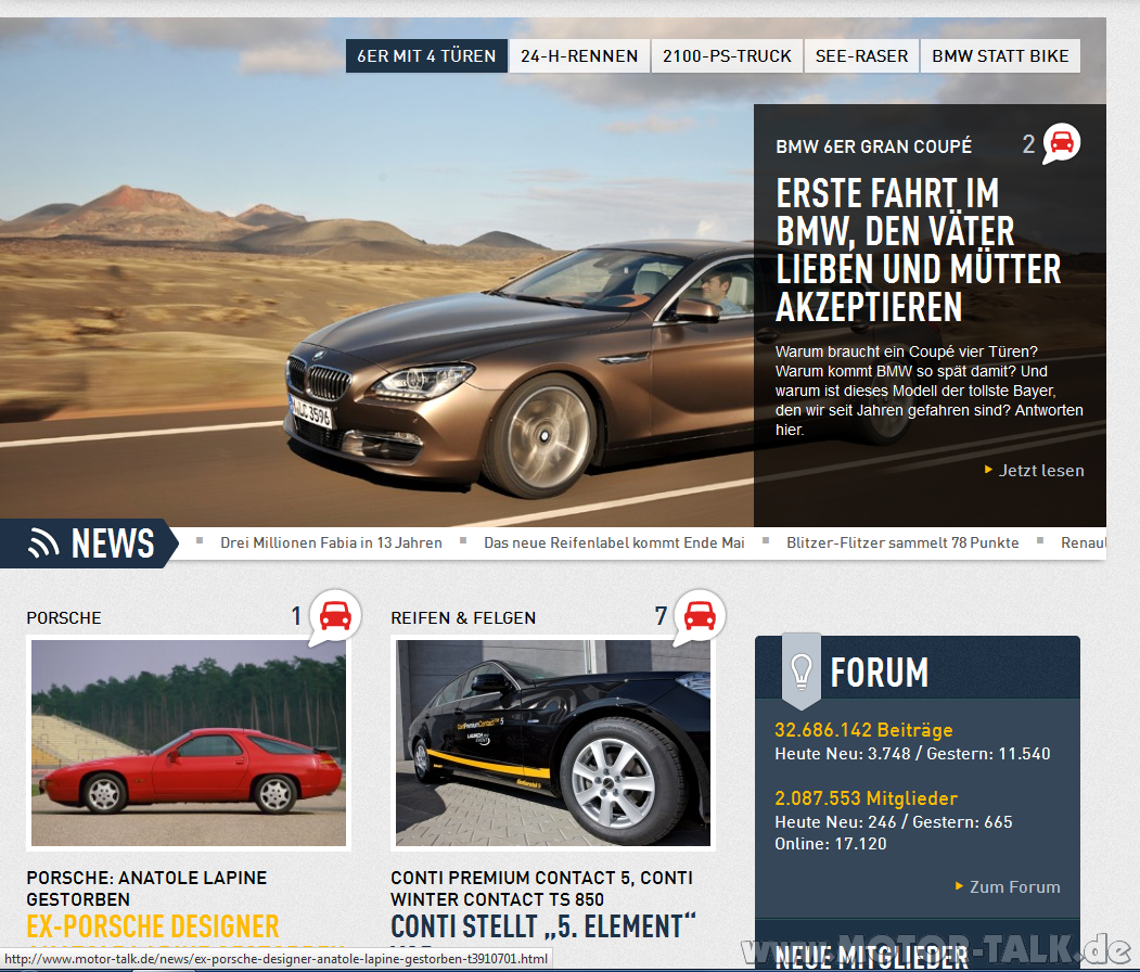 Neues Startseiten design?