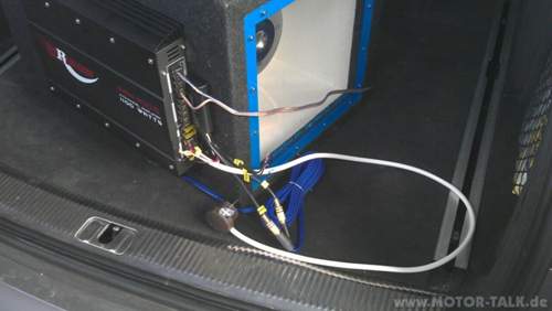 Endstufe mit Verkabelung