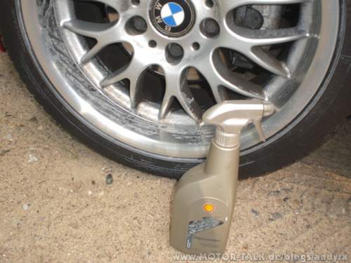 Statt sauber..grauer Schlier und Mist